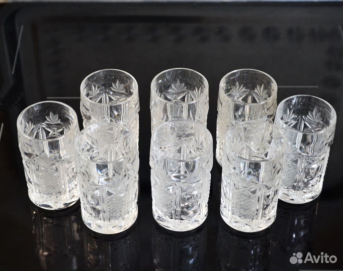 Хрустальные рюмки стопки 8 шт Барбара (Югославия)