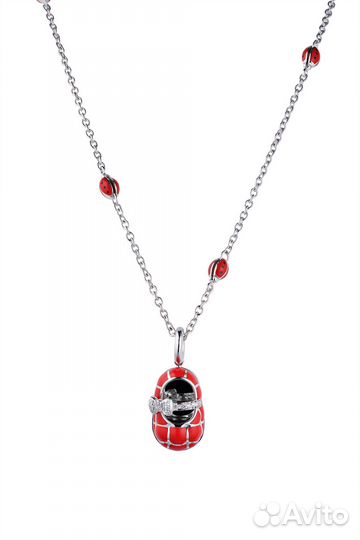 Колье Aaron Basha LadyBug Necklace & Red Diamond B