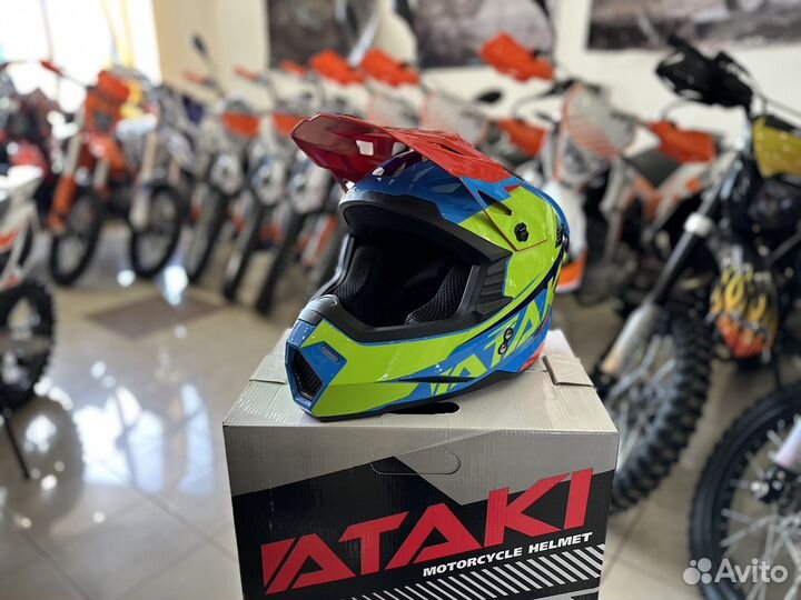 Шлем кроссовый ataki JK801 Valor / splash