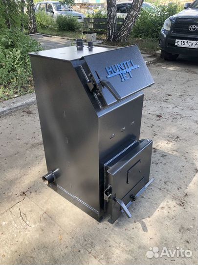 Твердотопливный котел с увеличенной топкой