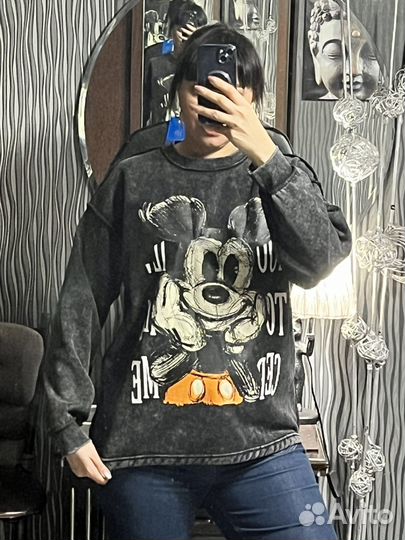 Свитшоты велюр Корея Микки