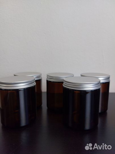 Банки 240 мл с алюминиевой крышкой 5 штук