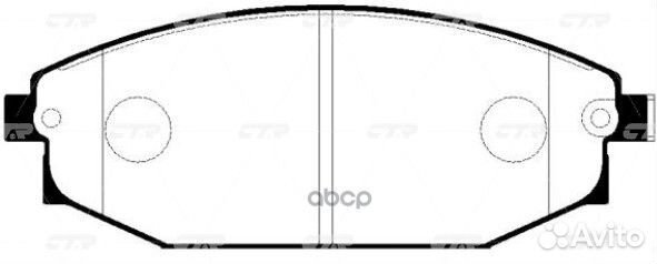 Ckkh-17 Колодки тормозные дисковые перед