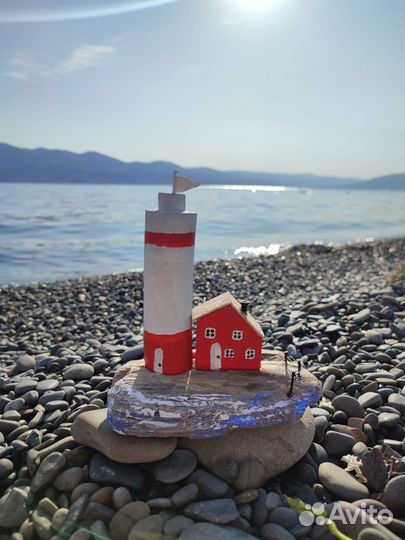 Дрифтвуд остров маяк домики декор
