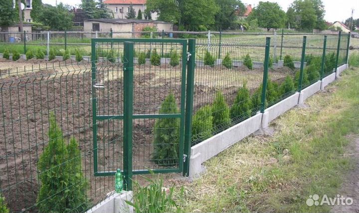 Забор из 3D сетки ,ворота качественно