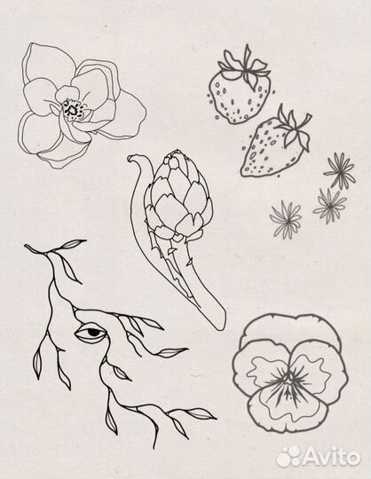 Тату хэндпоук (без машинки)