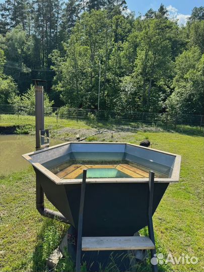 Банный чан на дровах