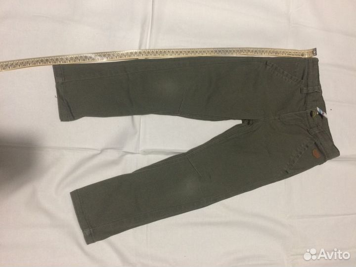 Брюки для мальчика зеленые р.110