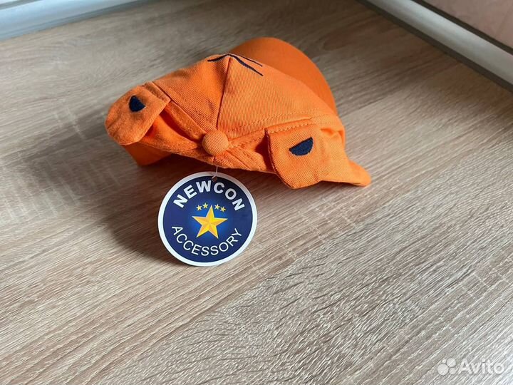 Бейсболка тигренок оранжевая р.50 новая