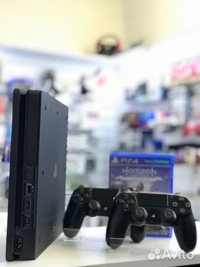 PS4 Slim 2 джойстика + 400 игр + гарантия
