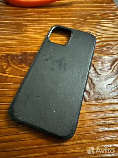 Apple Leather Case Black 12 Pro