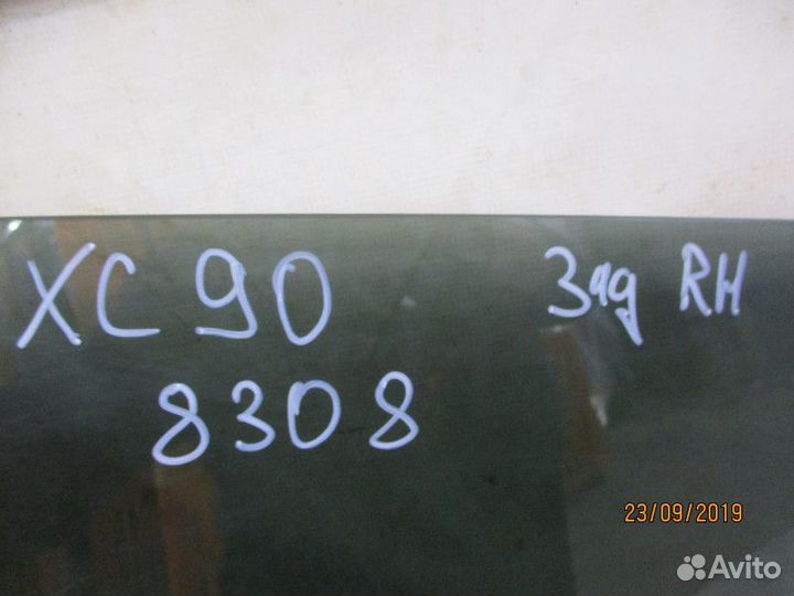 Стекло двери задней правой Volvo XC90 1