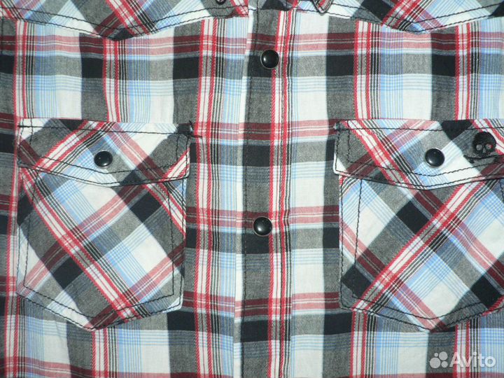 Рубашка-ковбойка, 10-12 лет