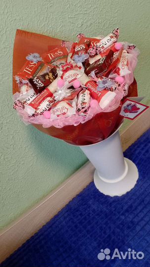 Сладкие букеты из конфет