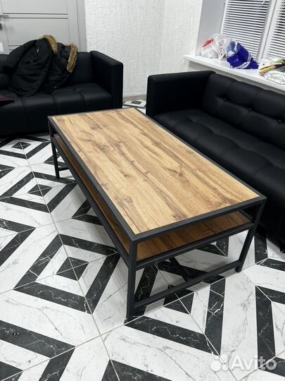 Журнальный столик в стиле лофт