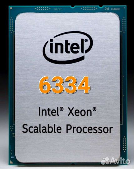Xeon Gold 6334 8 ядер 3.6-4.5Ghz 18mb 165w