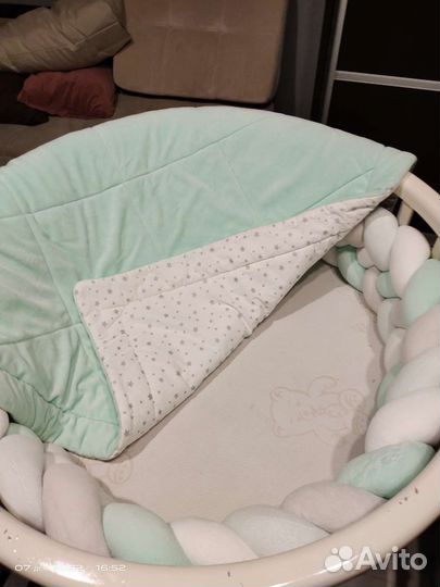 Бортики косичка и одеяло