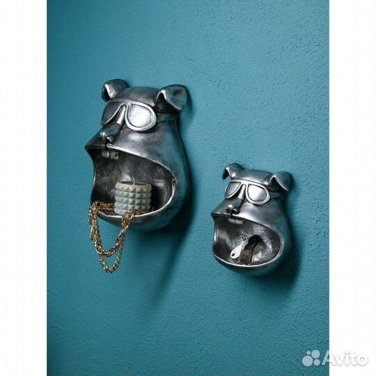 Набор настенных фигур 'Собака', полистоун, 25 см