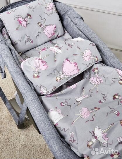 Комплект для коляски подушка матрас одеяло