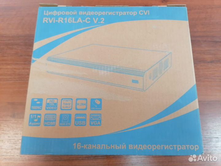 RVi-R16LA-C V.2 RVi 16-канальный гибридный видеоре