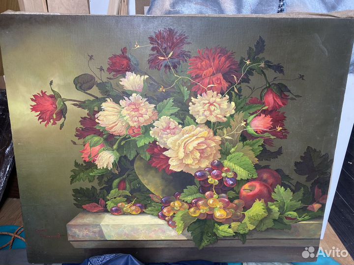 Картины с живописными цветами