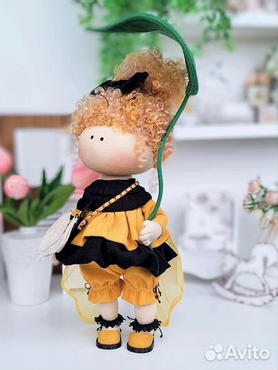 Интерьерная кукла ручной работы 