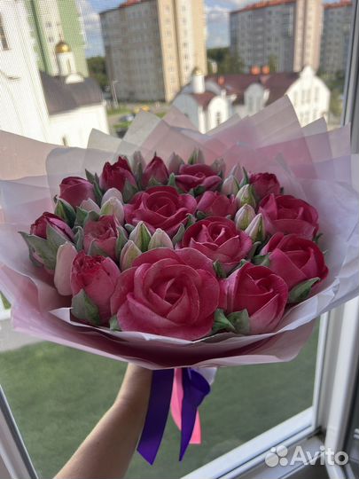 Зефирные цветы, зефир