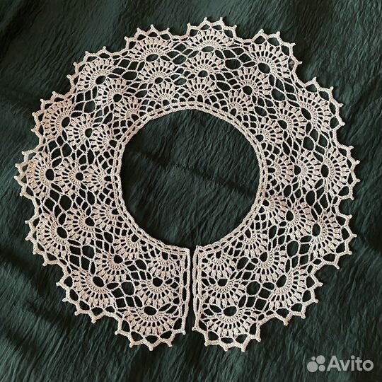 Кружевной воротник ручная работа