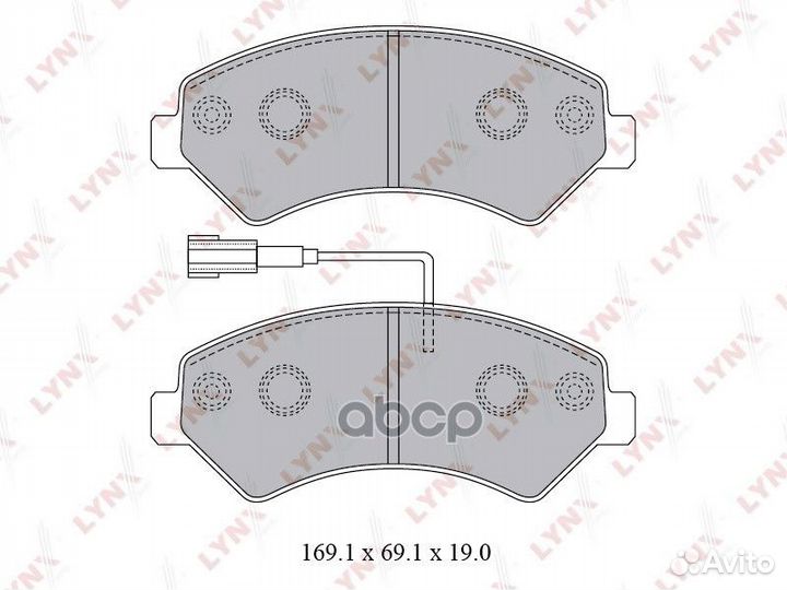 BD-2829 колодки дисковые передн. Citroen Jumpe