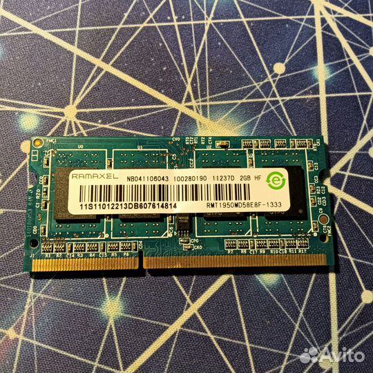 Оперативная память sodimm ноутбучная DDR2 и DDR3
