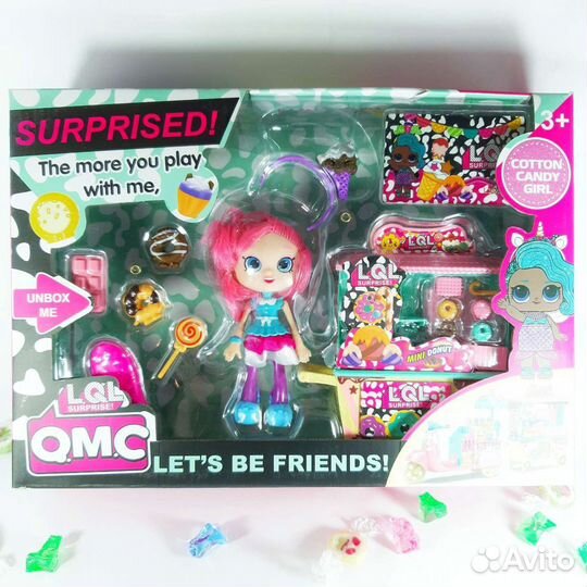 Наборы с куклой и магазином сладостей