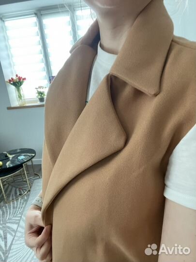 Жилет пальто на запах 52