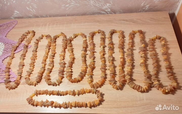 Бусы из натурального янтаря