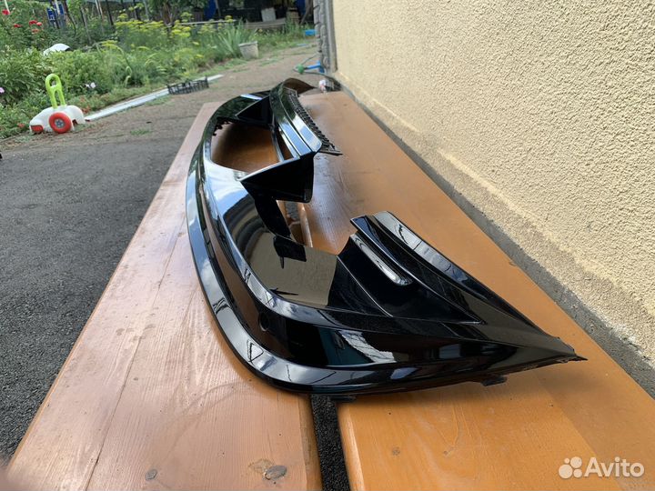 Диффузор на задний бампер volkswagen tiguan