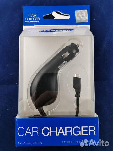 Зарядка Samsung (ориг) автомобильная для телефона