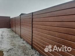 Забор из металлосайдинга евробрус