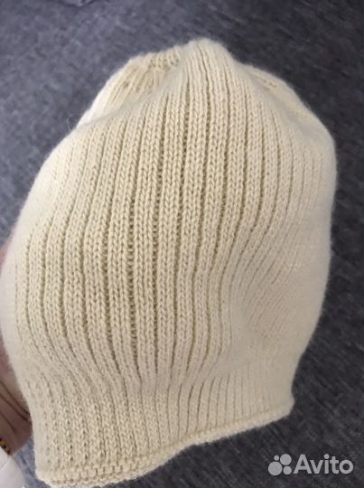 Шапка, двойная вязка