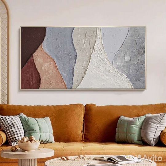 Современная картина маслом волны