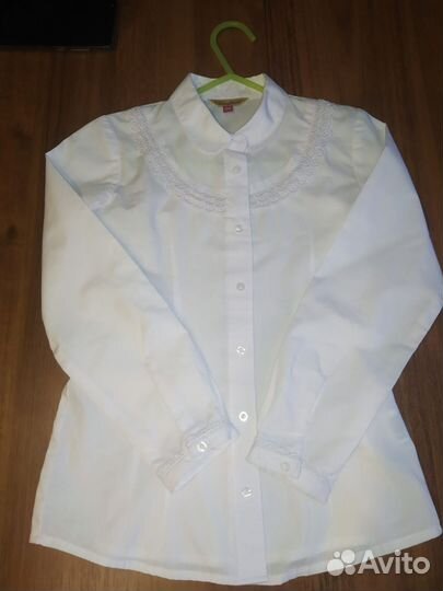 Блузка белая новая 122-128