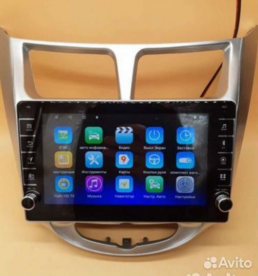 Магнитола андроид Хёндэ Солярис, Акцент 2010-16г