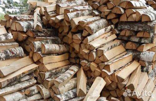 Дрова березовые сухие колотые