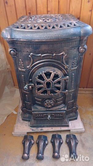 Печь буржуйка камин