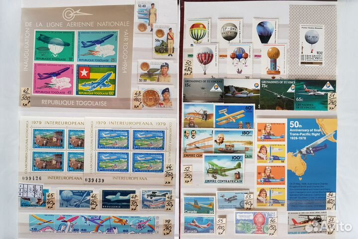 Марки. Авиация. Набор №2