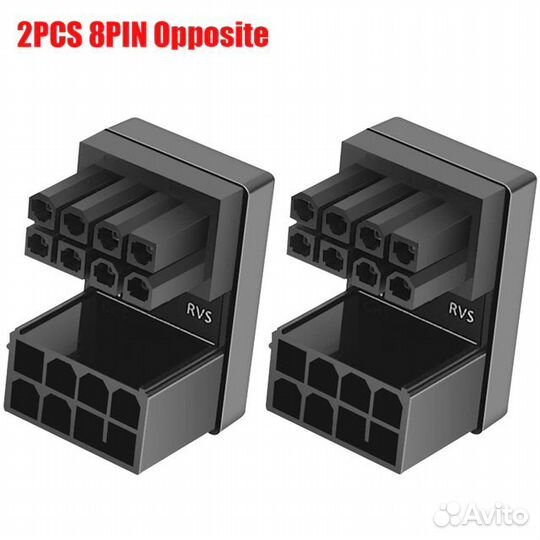 Угловые адаптеры питания 8 pin для видеокарты