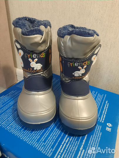 Сноубутсы зима 22 размер на очень худенькую ножку