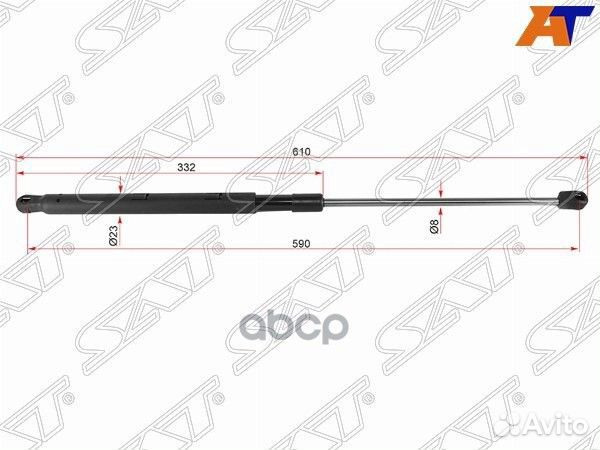 Амортизатор капота mercedes GL-class X164 07- R