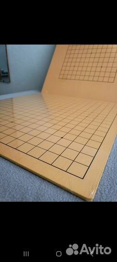 Доска для игры в го и камни (комплект)