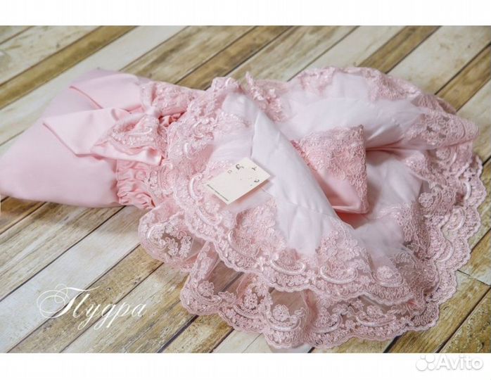 Конверт на выписку Пудровый