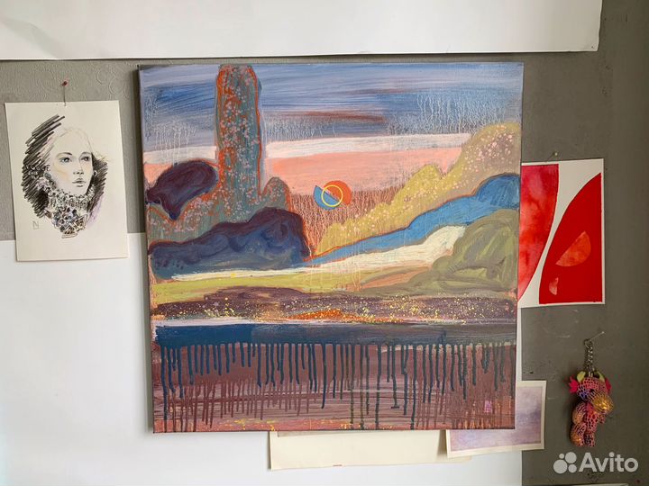 Картина маслом на холсте абстракция