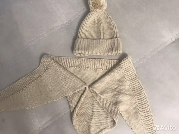 Шапка с косынкой вязанные Zipkids